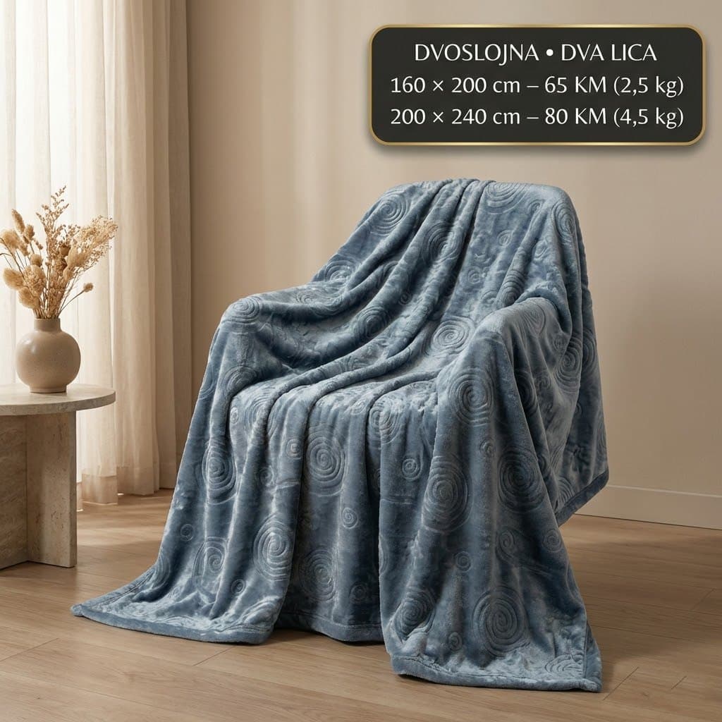 Premium dvoslojna deka – teška, topla i izuzetno mekana 3