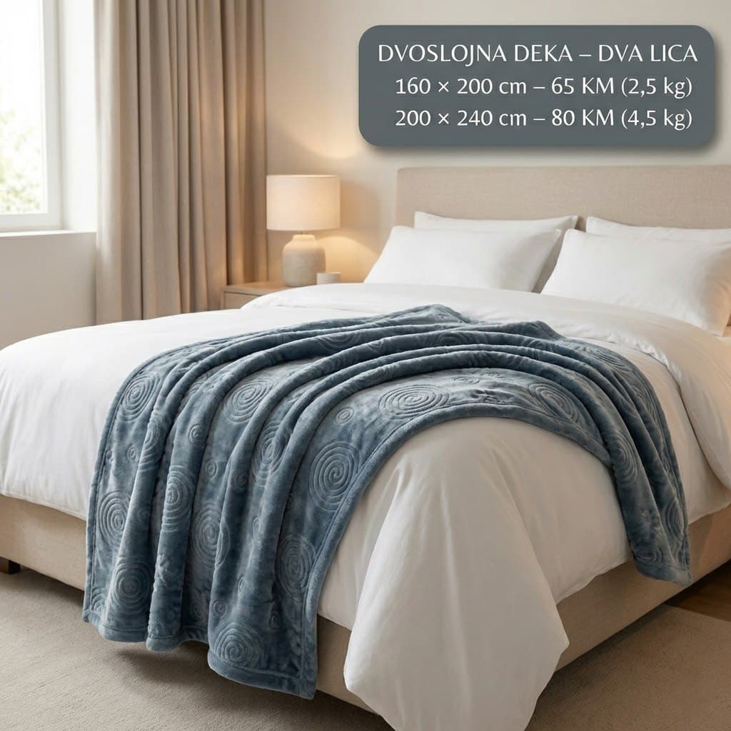 Premium dvoslojna deka – teška, topla i izuzetno mekana 4