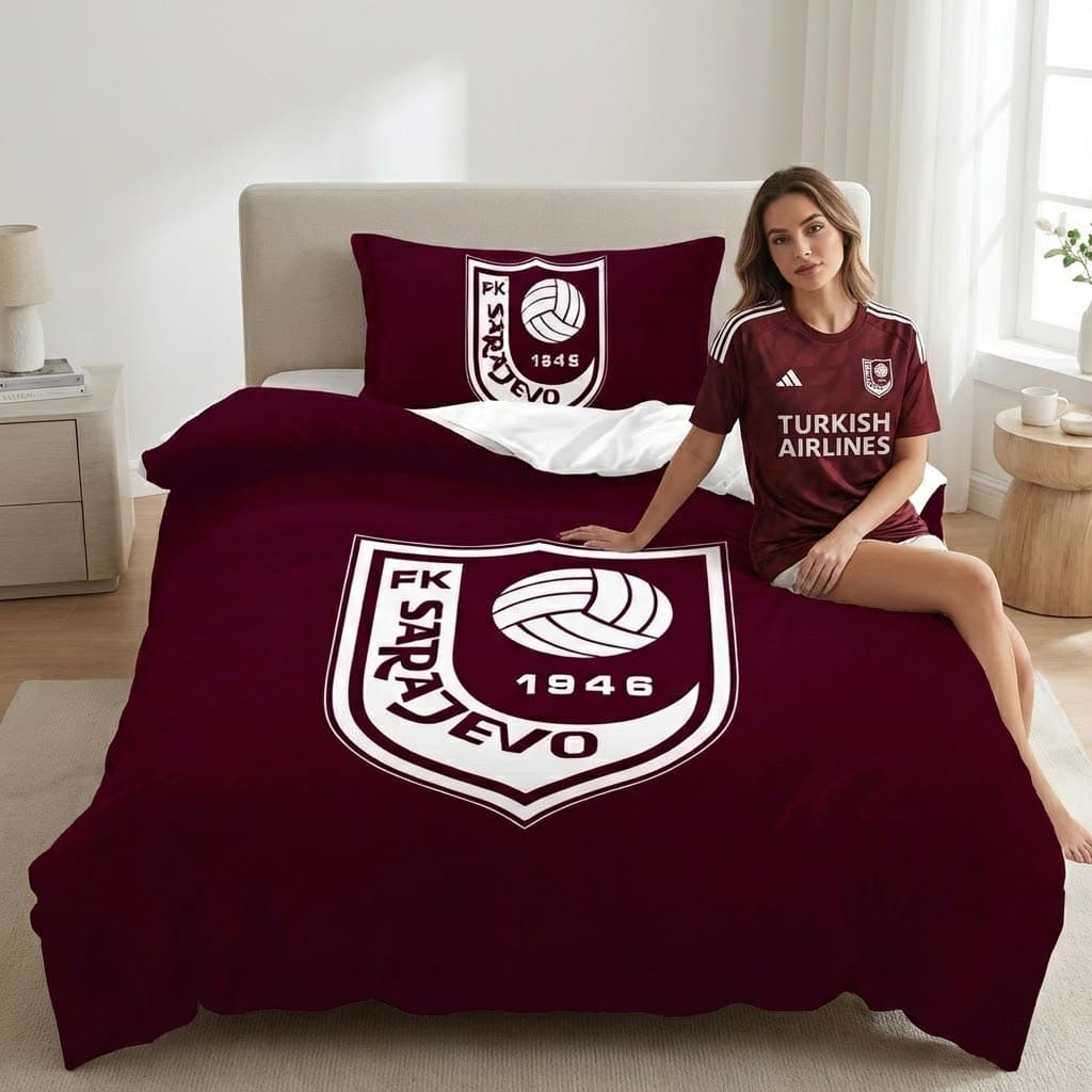Jednokrevetna posteljina za navijače – 100% pamuk (Željezničar, Sarajevo, Dinamo, Partizan) 4