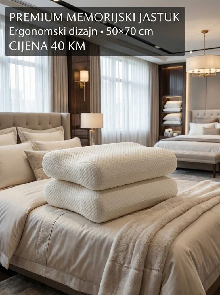 PREMIUM MEMORY ERGONOMSKI JASTUK – 50x70 cm 2
